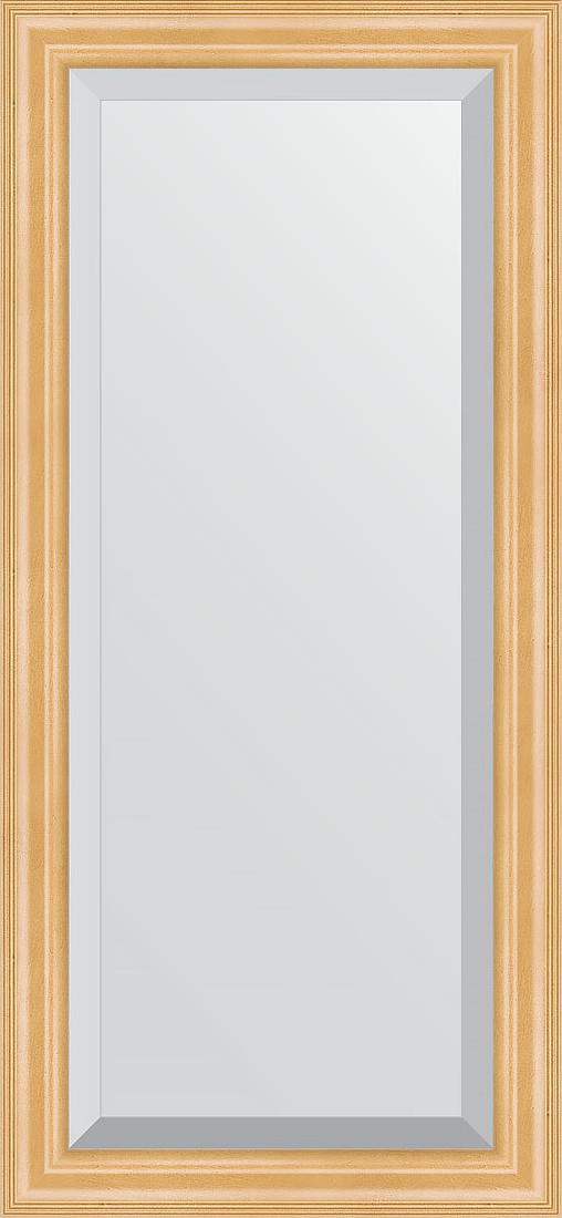 BY 1143 Зеркало с фацетом в багетной раме - сосна 62 mm EVOFORM Exclusive
