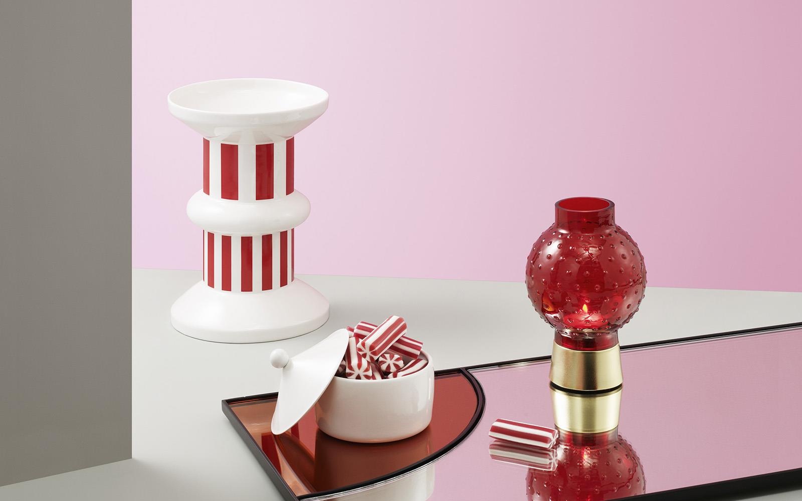 5010022 Ваза Funfair Ø 15 x В 22 см леденец на палочке Red Normann Copenhagen  - Вид №1