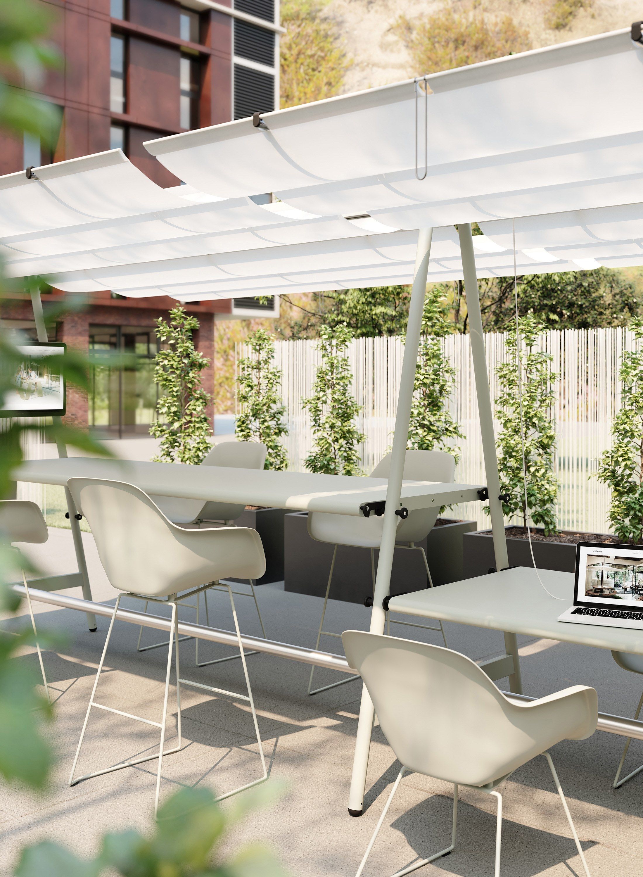 Прямоугольный стол с регулируемой высотой Extremis AMAi ARCH-00080455 - Вид №9