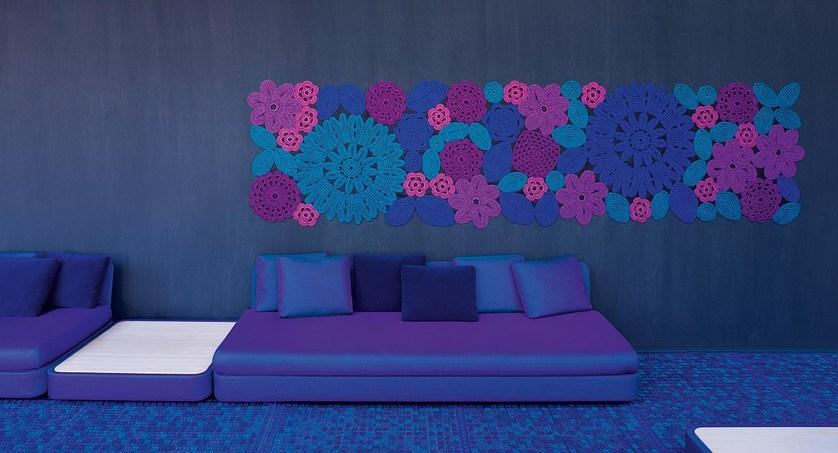 Paola Lenti Прямоугольный коврик ручной работы с цветочным рисунком High tech Tch01 - Вид №3