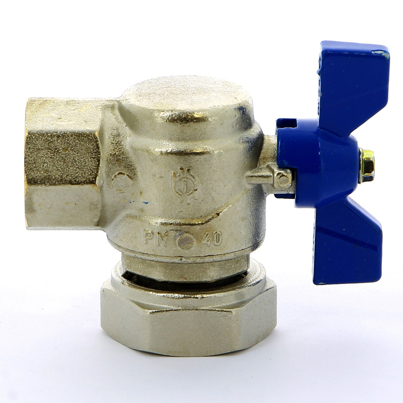 Кран шаровой угловой В с накидной гайкой EVOLUTION бабочка F.I.V. 3/4"х1" FIV 6069R081 - Вид №3