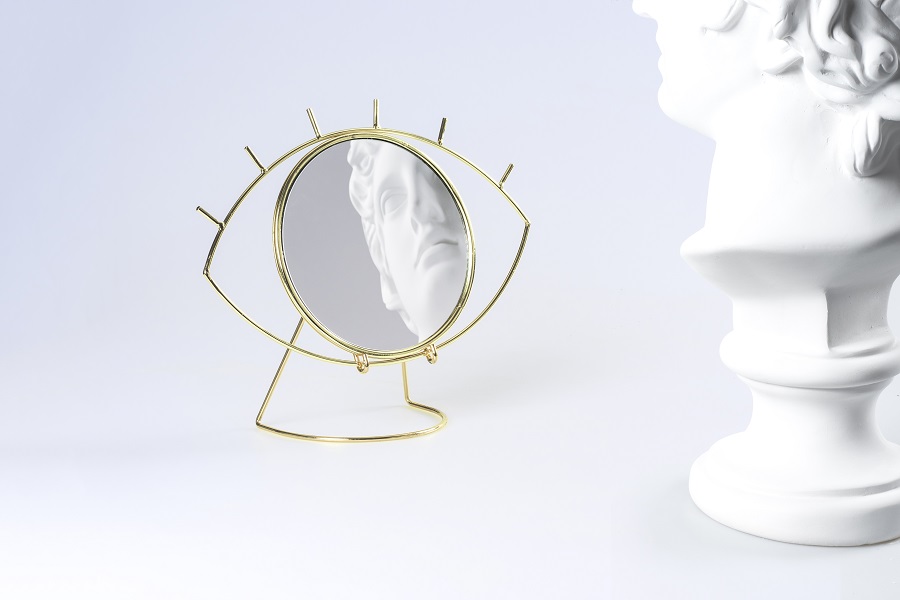 DYCYCLOTM Зеркало настольное cyclops, золотое Doiy  - Вид №3