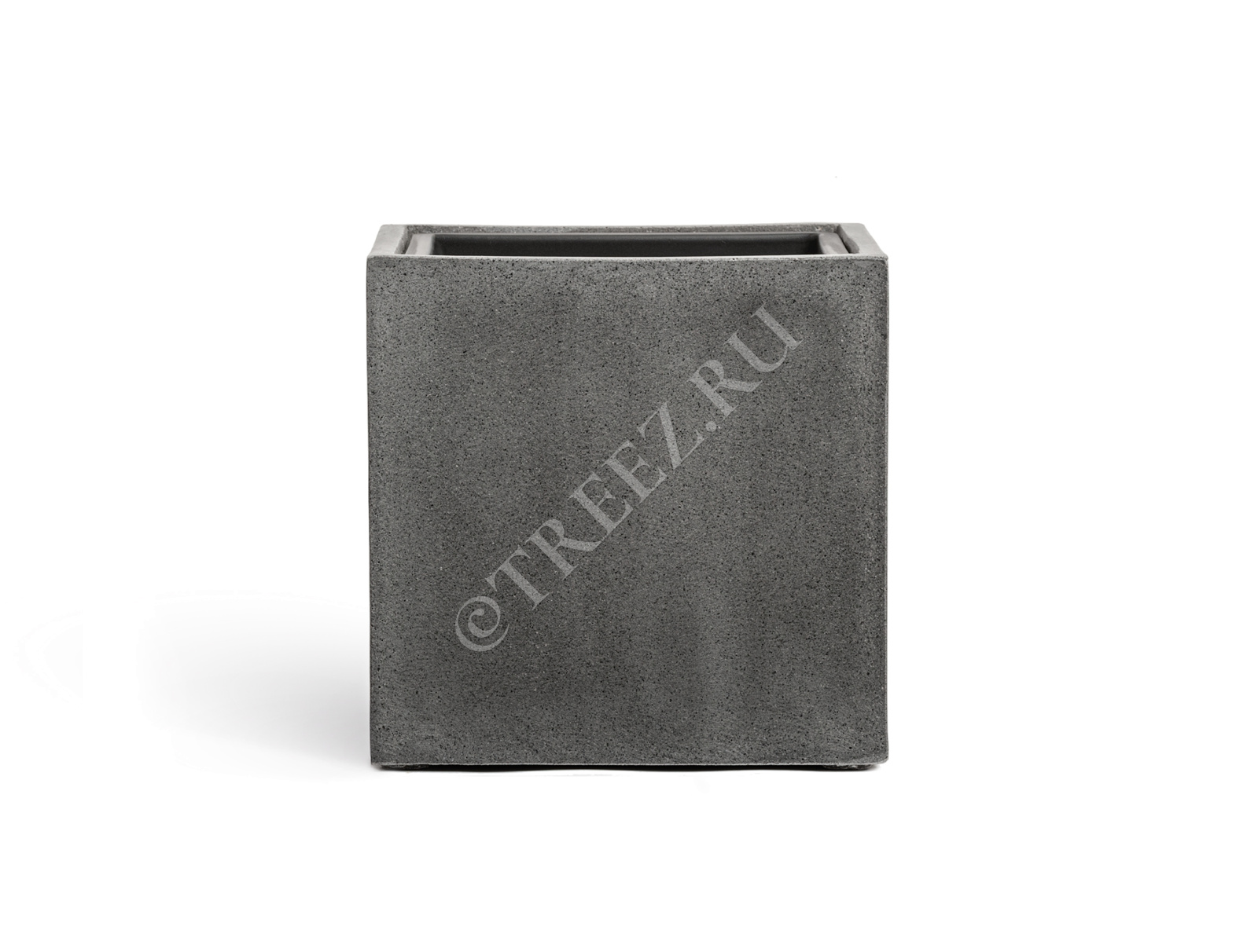 41.3317-02-005-GR-20 Кашпо  Effectory - серия Beton - Куб - Тёмно-серый бетон Цветочная коллекция  - Вид №2