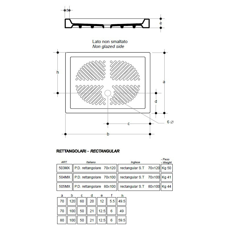 503MX01 Piatto Collection душевой поддон AXA AXA ONE 42901 - Вид №2