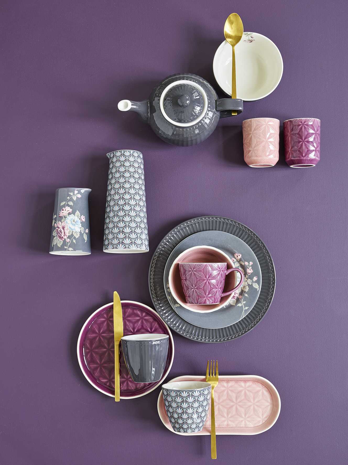 STWTEPAALI8804 Чайник заварной Фарфоровый Greengate Дания  - Вид №1