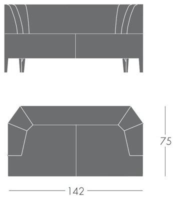 Segis 2-местный тканевый диван Cosy I152 - Вид №2