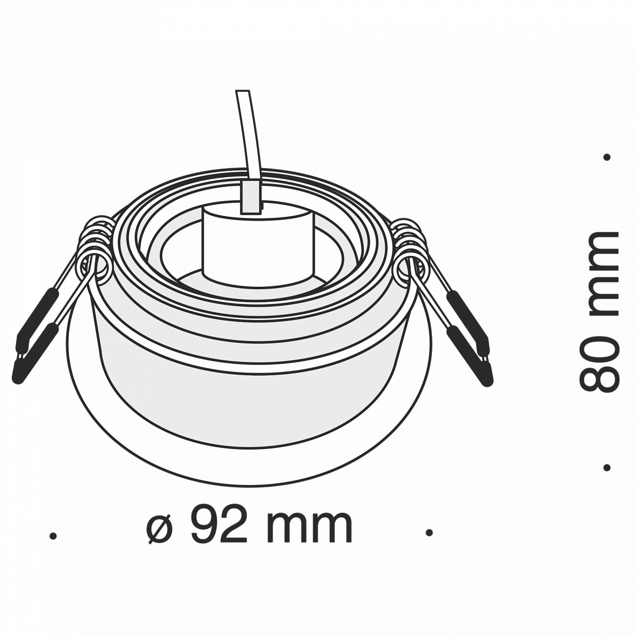Встраиваемый спот черный Technical Akron DL025 TECHNICAL DOWNLIGHT 00-3957192 Черный  - Вид №6
