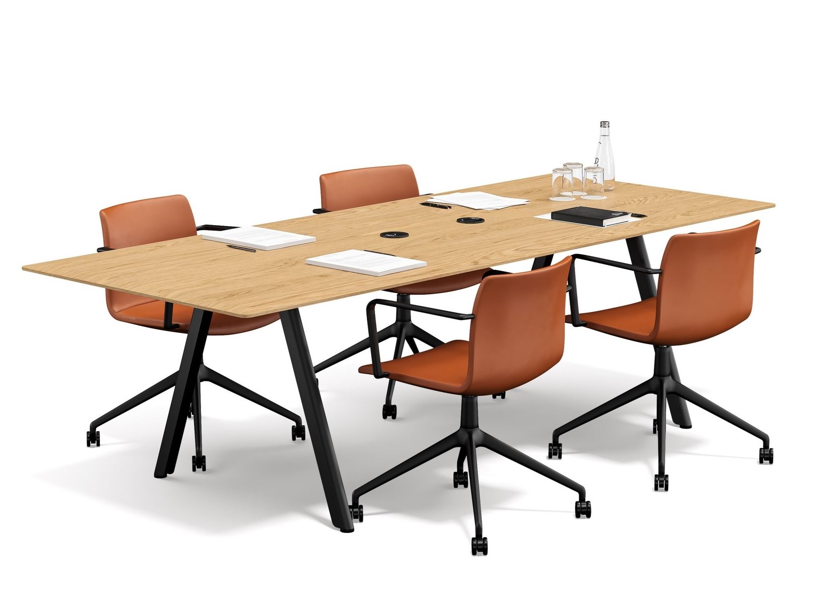 Прямоугольный стол для совещаний RENZ слайд ARCH-00063712 - Вид №2