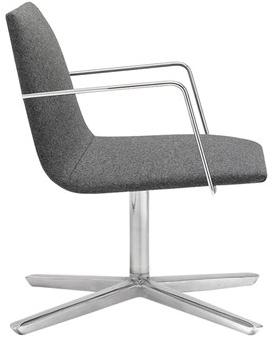 Andreu World Кресло на 4 спицы с подлокотниками Lineal corporate Bu0783 - Вид №1