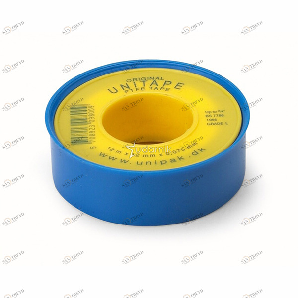 Лента ФУМ Unitape 12 мх12 ммх0.075 мм (син) UNIPAK 32119