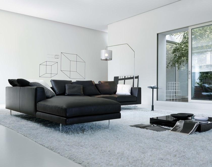 JESSE Кожаный диван на санках с шезлонгом Brian sun-id-1508349 - Вид №1