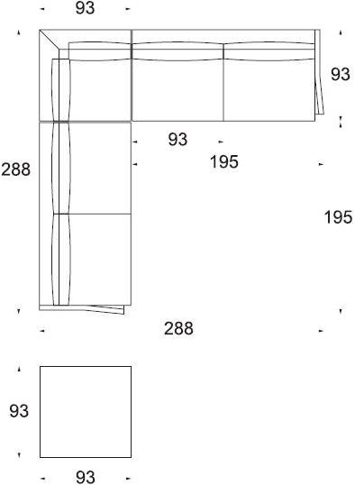 Twils Lounge Угловой диван в ткани Finn sun-id-1513020 - Вид №4