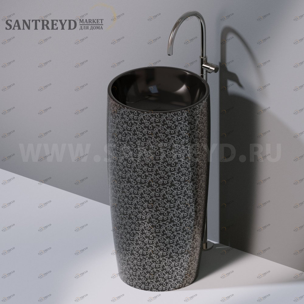 L103T0R0VT.401P Напольная раковина стоящая круглая A. e T. Italia PILLAR AeT ITALIA