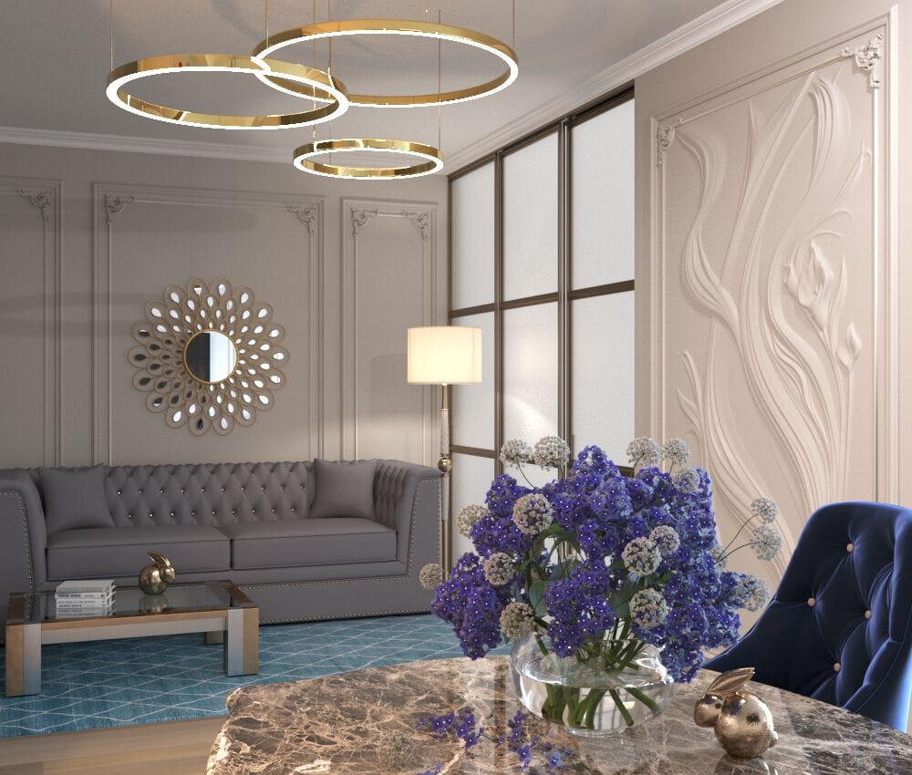 Трехмерная декоративная гипсовая панель WallDeco KALA ARCH-00090294 - Вид №3