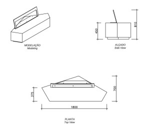 Бетонная скамья со спинкой
