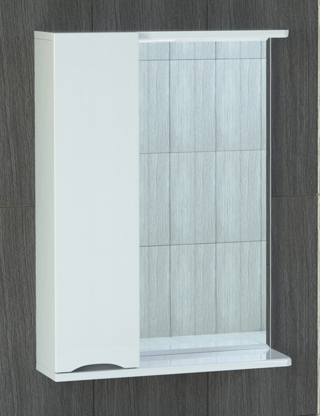 Зеркало Minor 500 лев.500⨉150⨉700 мм белый VIGO sun-id-664547 - Вид №1