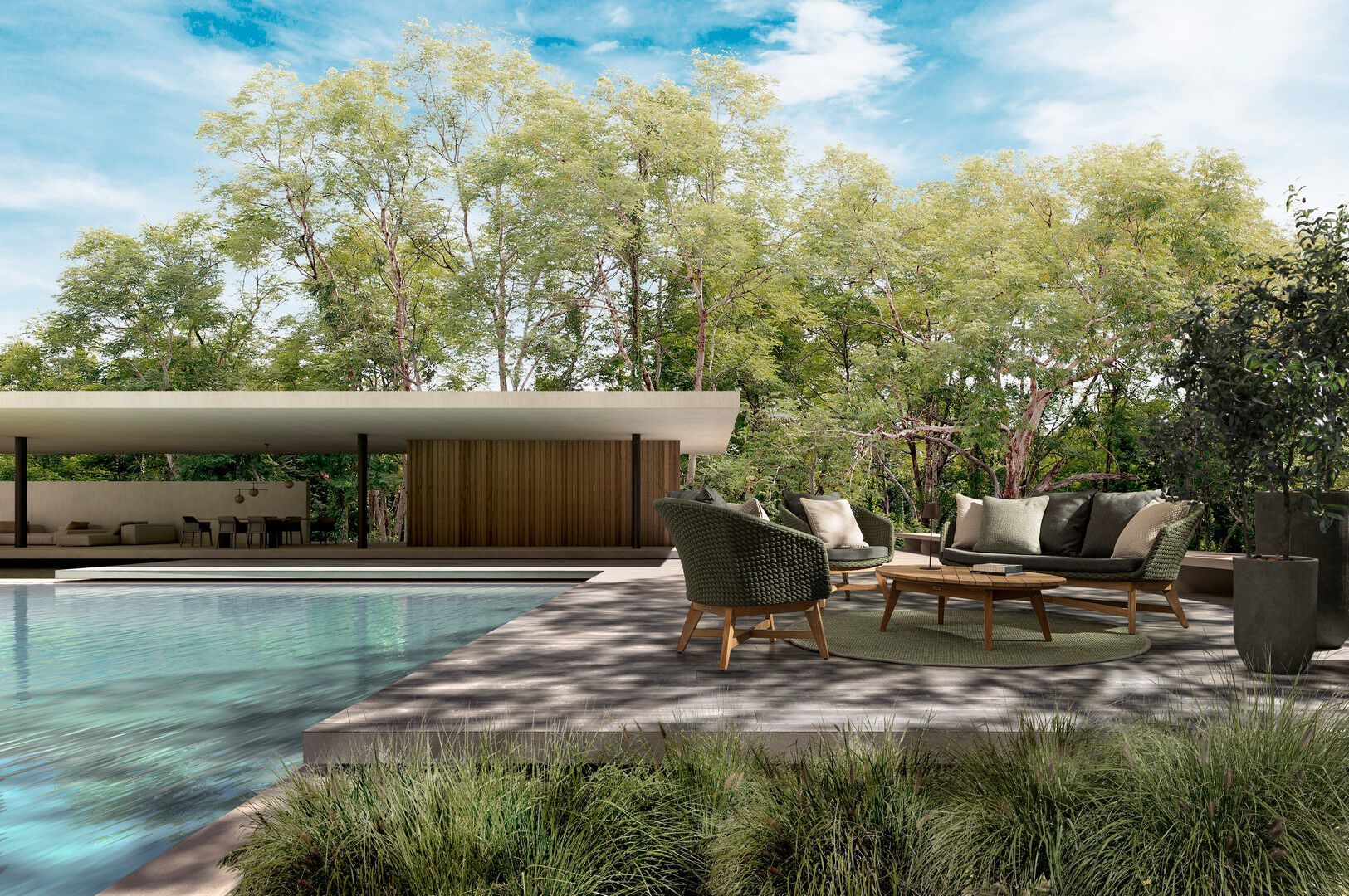 ТИК овальный садовый журнальный столик BIZZOTTO Coachella ARCH-00096822 - Вид №5