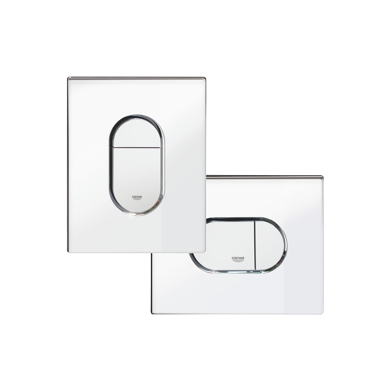 Панель смыва для унитаза GROHE Arena Cosmopolitan вертикальная (3 режима смыва), хром (38844000) - Вид №1