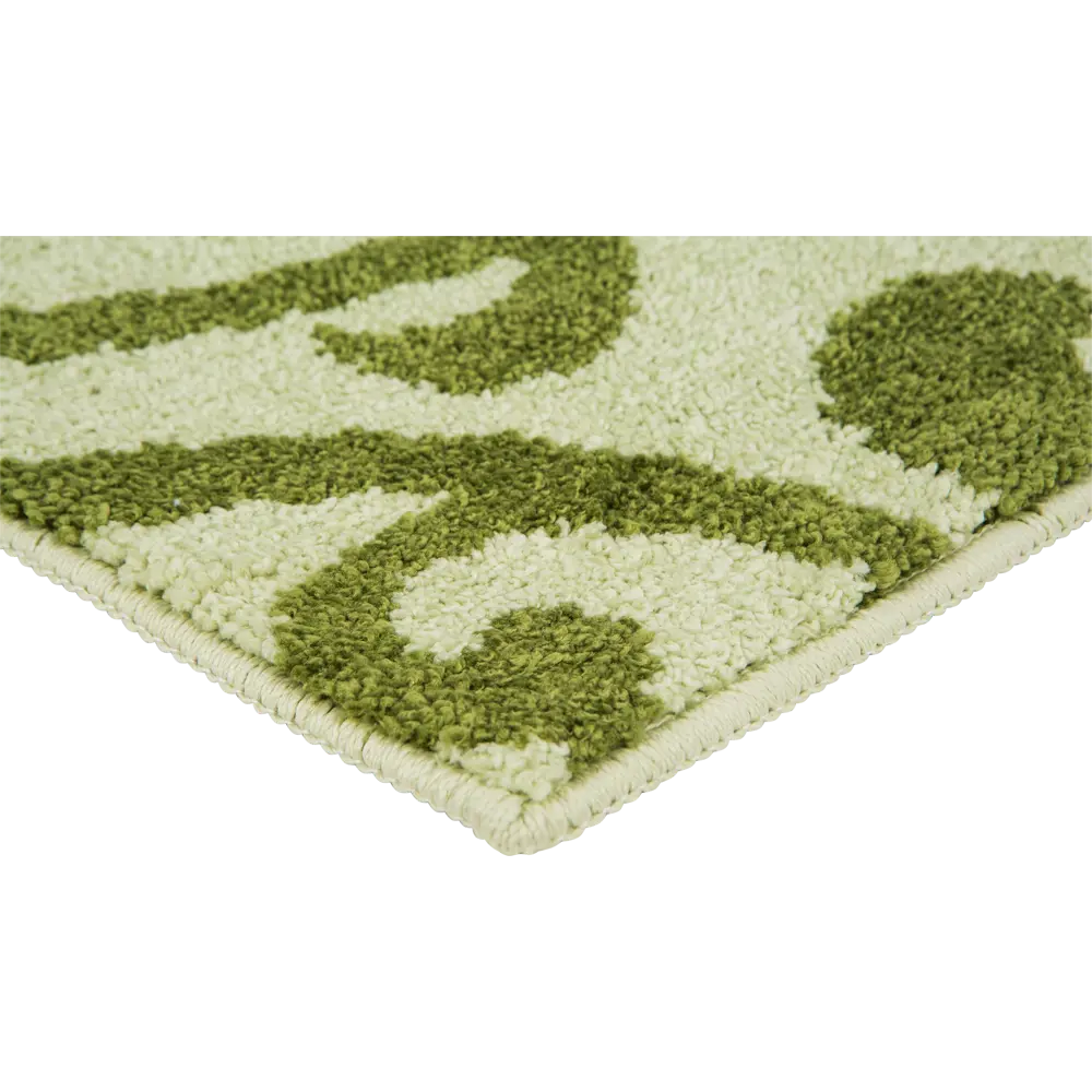 Коврик для туалета Mr Penguin Узоры, 40х50 см, микрофибра, цвет зелёный STLM-2210574 - Вид №1