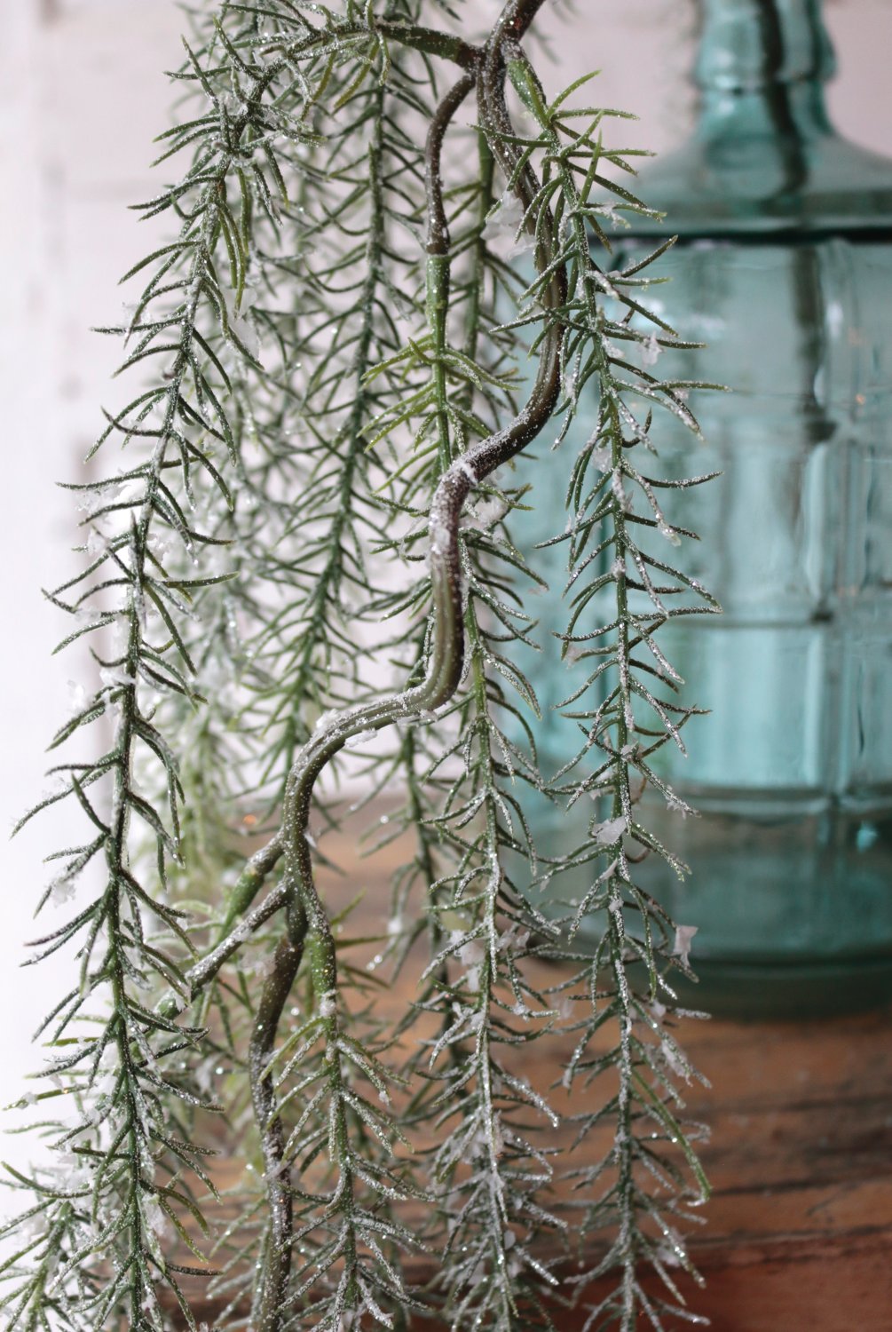 1191 819 a3 Вешалка из искусственной пихты, матовая, 120 см, матово-зеленая H-andreas  - Вид №7