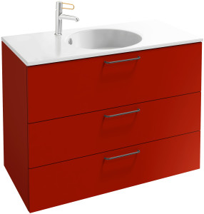 EB2533-R9-E52 Тумба под столешницу 90 см, 3 ящика, черная ручка JACOB DELAFON ODÉON RIVE GAUCHE