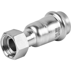 Муфта переходная Rommer 1/2"x22 мм с накидной гайкой ВПр-ВР нержавеющая сталь 88011212 STLM-2054424