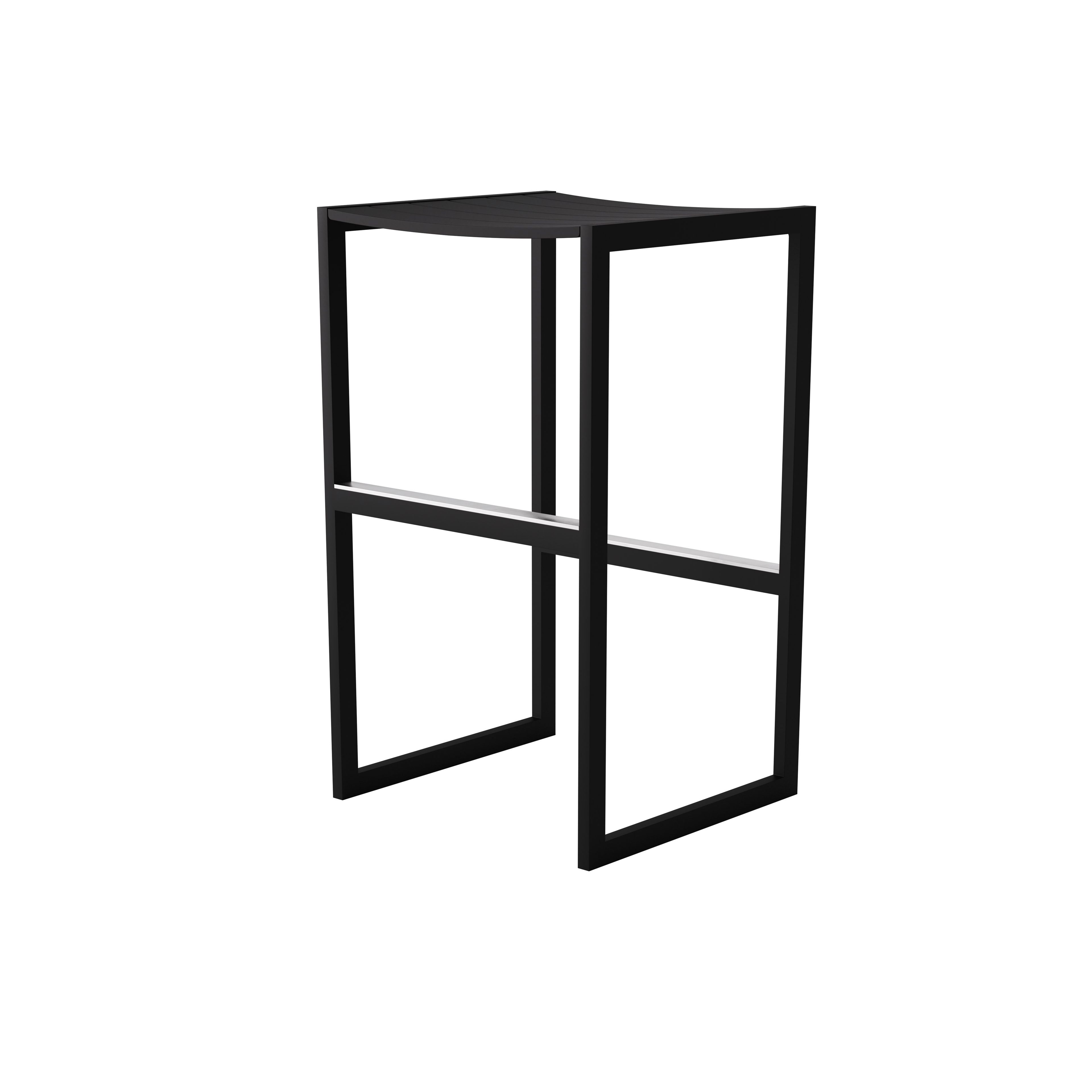 Алюминиевый высокий стул с порошковым покрытием с подставкой для ног Case Eos ARCH-00093146 - Вид №14