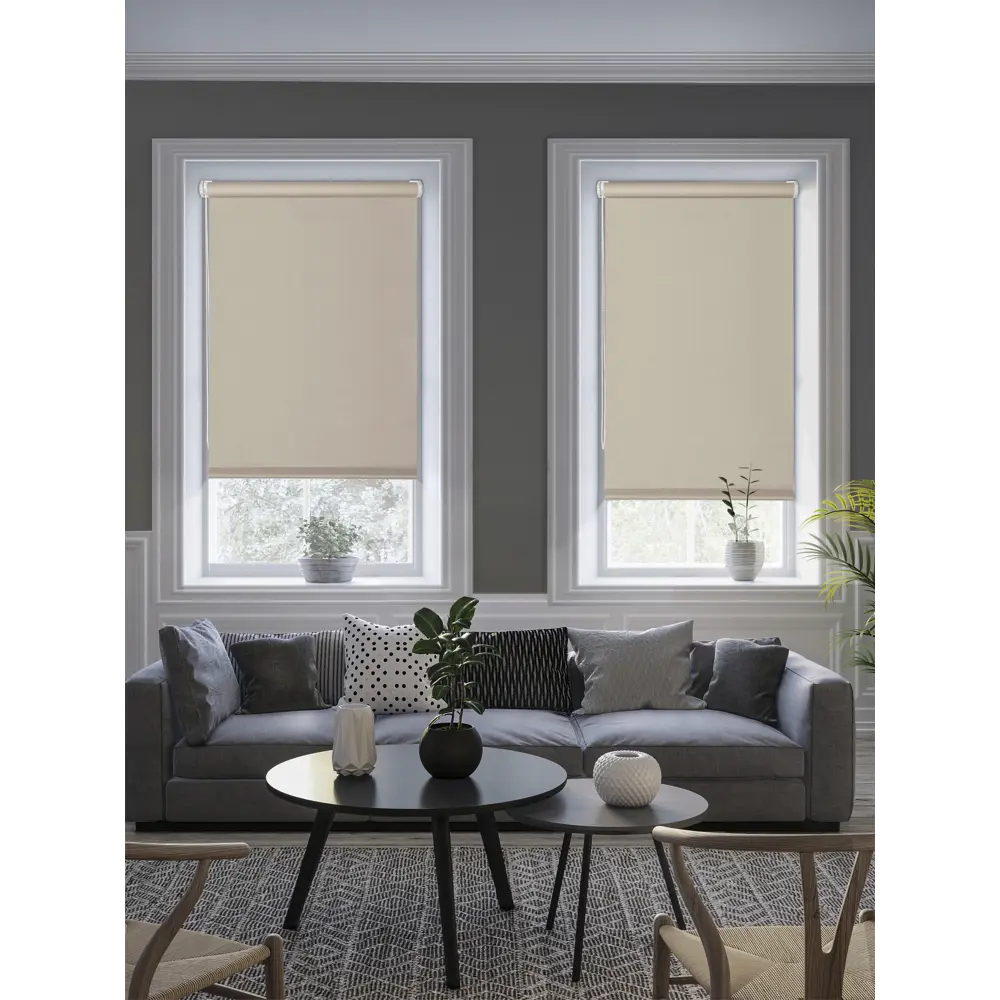 Штора рулонная блэкаут Midnight 60x175 см бежевая 86305129 STLM-2101746 GARDEN - Вид №4