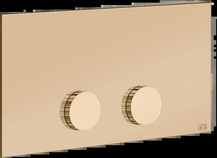 Запорная пластина 54637 735 Gessi Ingranaggio ТЕПЛАЯ БРОНЗА PVD