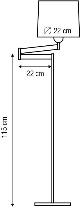 luxcambra Регулируемый торшер Atlanta sun-id-1378034 - Вид №4