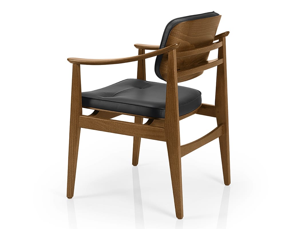 Кожаный стул с подлокотниками More Contract Shanna ARCH-00026815 - Вид №1