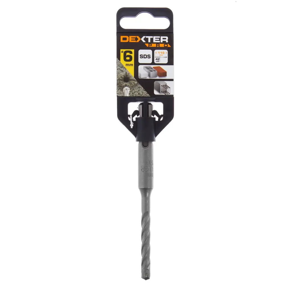 Бур по бетону SDS-plus Dexter к. Pro FD-A0007 6х42х110 мм 16659344 STLM-2203223  - Вид №2