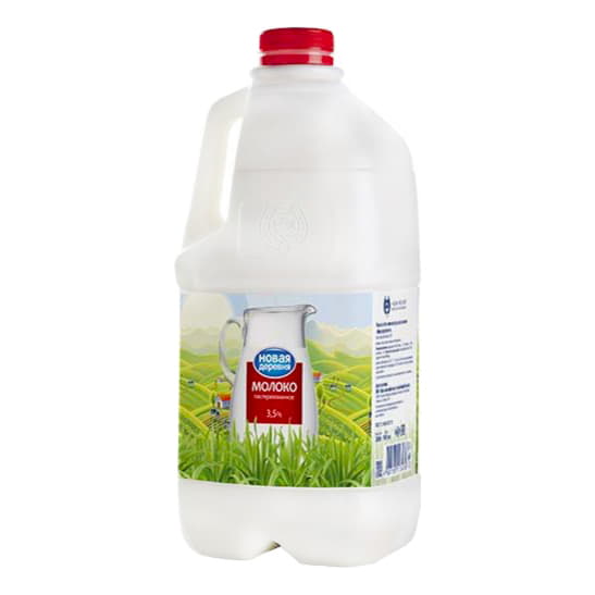 Молоко пастеризованное Новая деревня 3,5% 2000 г БЗМЖ Santreyd 20855 - Вид №1