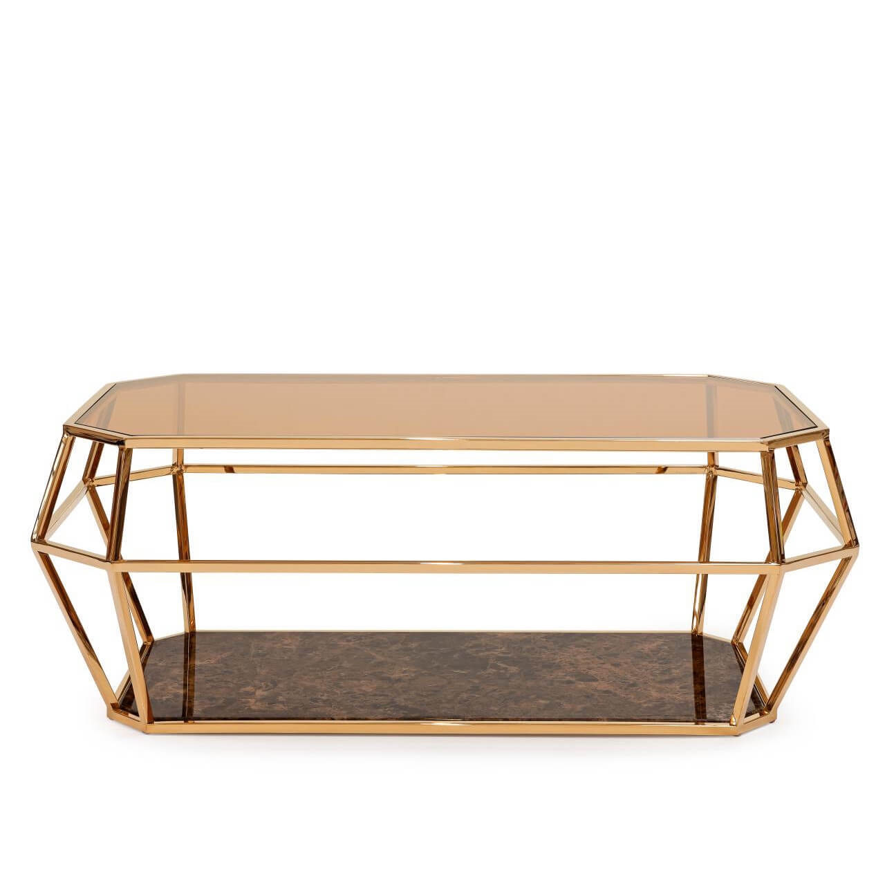 450171-76 ABHIKA КОФЕЙНЫЙ СТОЛ GEM H45 120X70 BROWN 