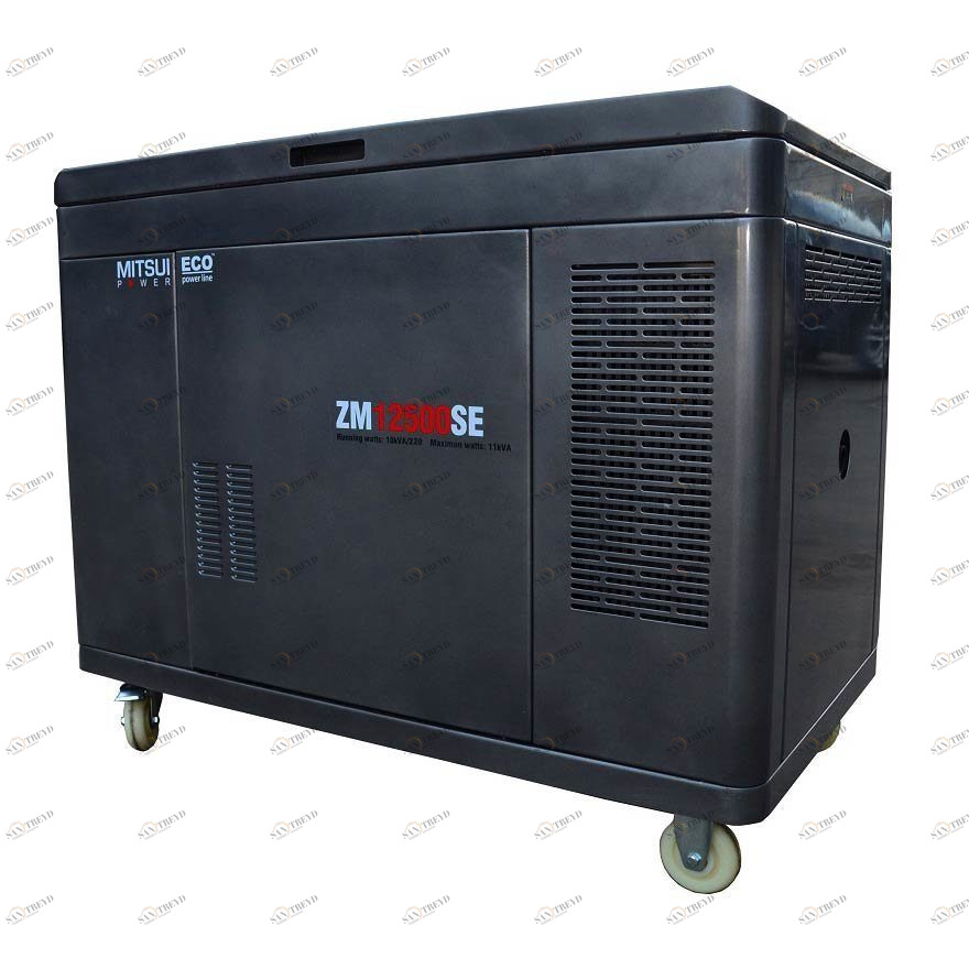 Бензиновый генератор Mitsui Power ECO ZM 12500 SE в кожухе с АВР sun-id-1035785
