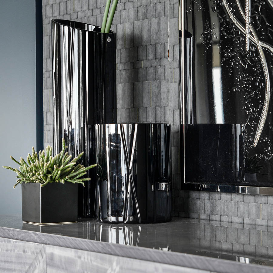 GRST178 «Moonlight» Черная ваза Manhattan - giorgio collection - Вид №2