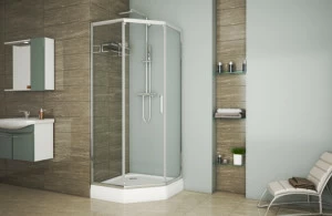 Душевое ограждение Diamond - форма с одной сдвижной дверью Diamond LINE BS090.6115A bravat