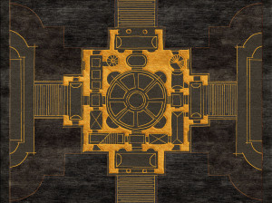 Ковер ручной работы из ткани