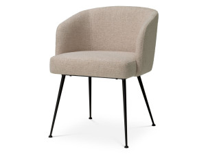 Стул из переработанной ткани с подлокотниками