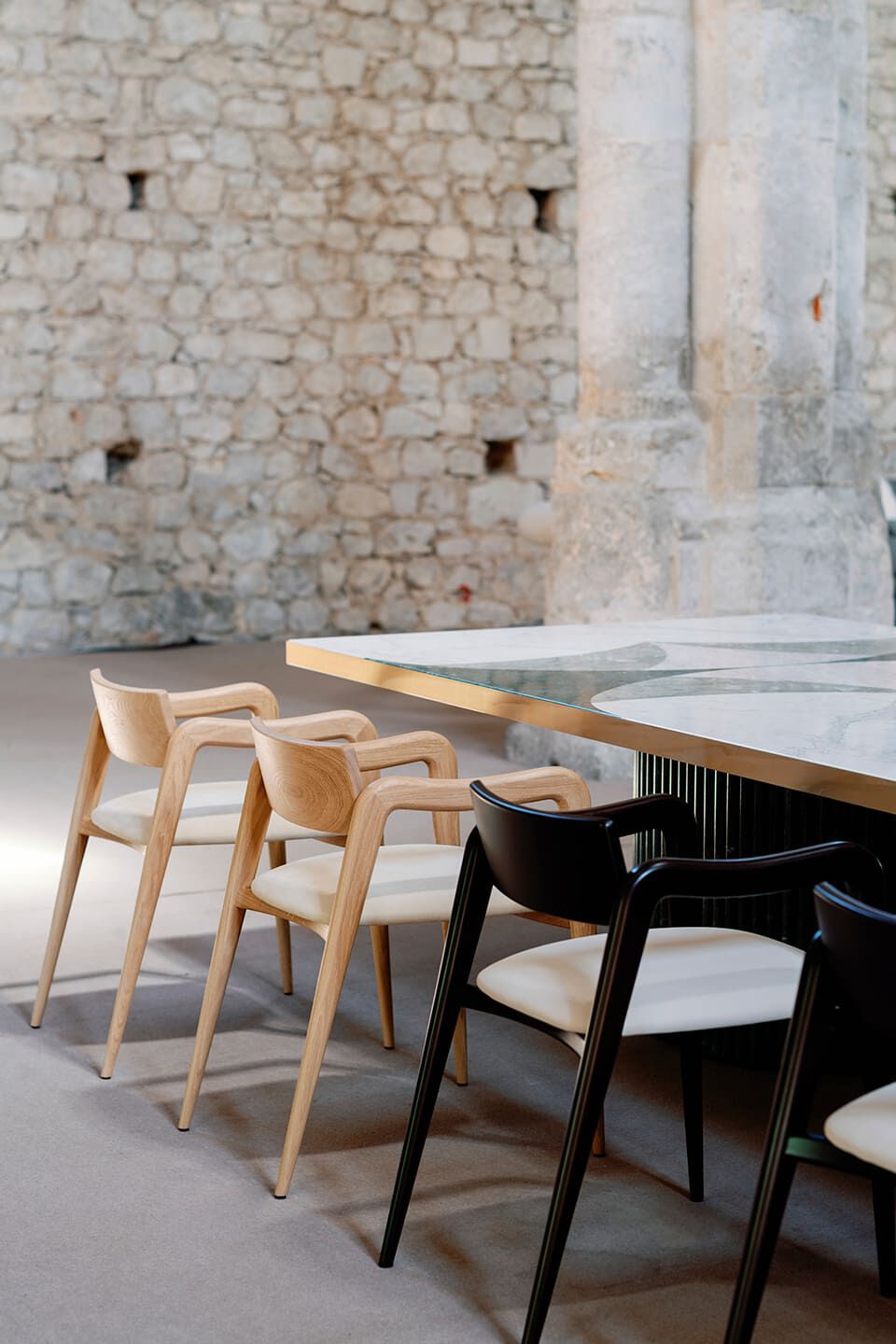 Прямоугольный мраморный стол Greenapple Biloba ARCH-00069119 - Вид №9