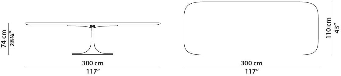 BAXTER Прямоугольный стол из массива дерева sun-id-1414161 - Вид №4