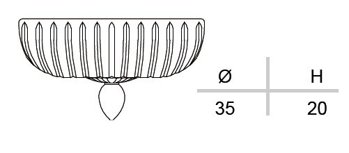 Italamp 316/4A Cristallo/C потолочный 61273 - Вид №1