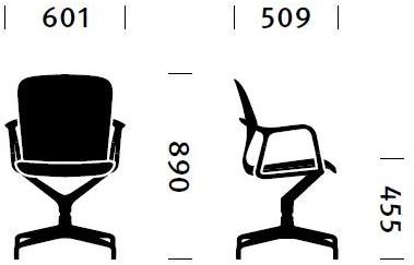 Herman Miller Кресло вращающееся с 4-мя спицами Keyn sun-id-1380648 - Вид №18