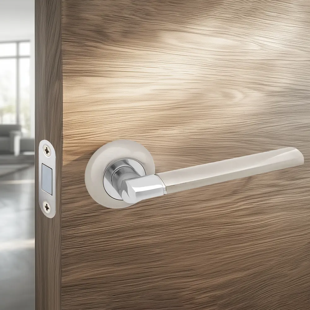 Дверные ручки Armex H-14092-A без запирания цвет никель/хром STLM-2132711 - Вид №5