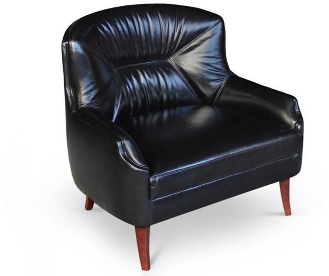 Porustudio Мягкое кожаное кресло с подлокотниками sun-id-1373117 - Вид №3