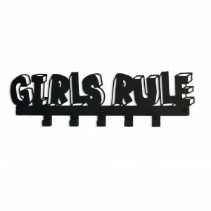 Вешалка "GIRLS RULE" черная BONESSI ДИЗАЙНЕРСКИЕ 049426 Черный