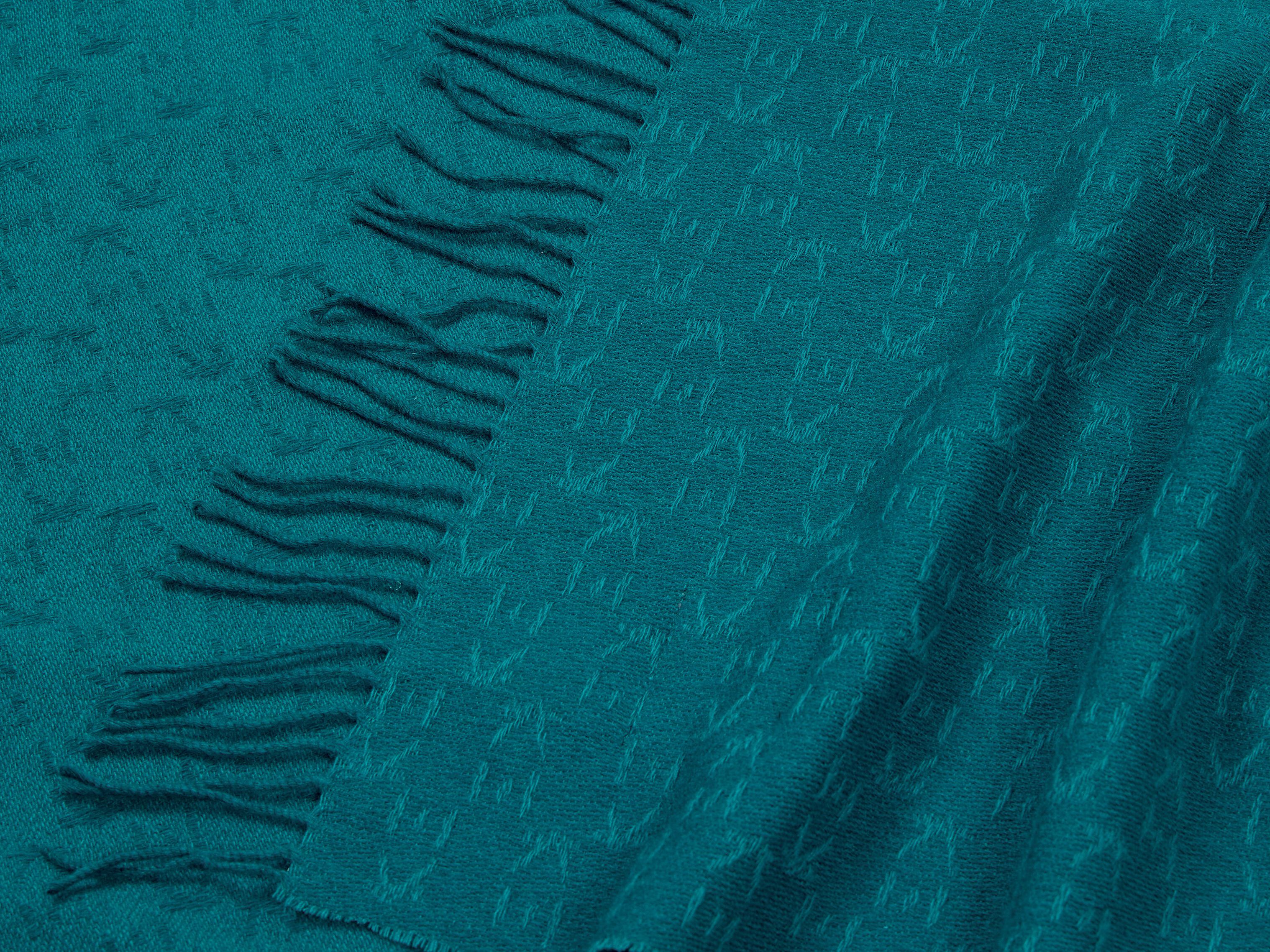 Сплошной цвет жаккардовый плед K-3 Shogun Blue ARCH-00025702 - Вид №3