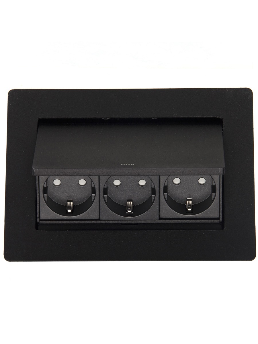 Блок электрических розеток Shift 12100 Black NAVAKO  - Вид №1