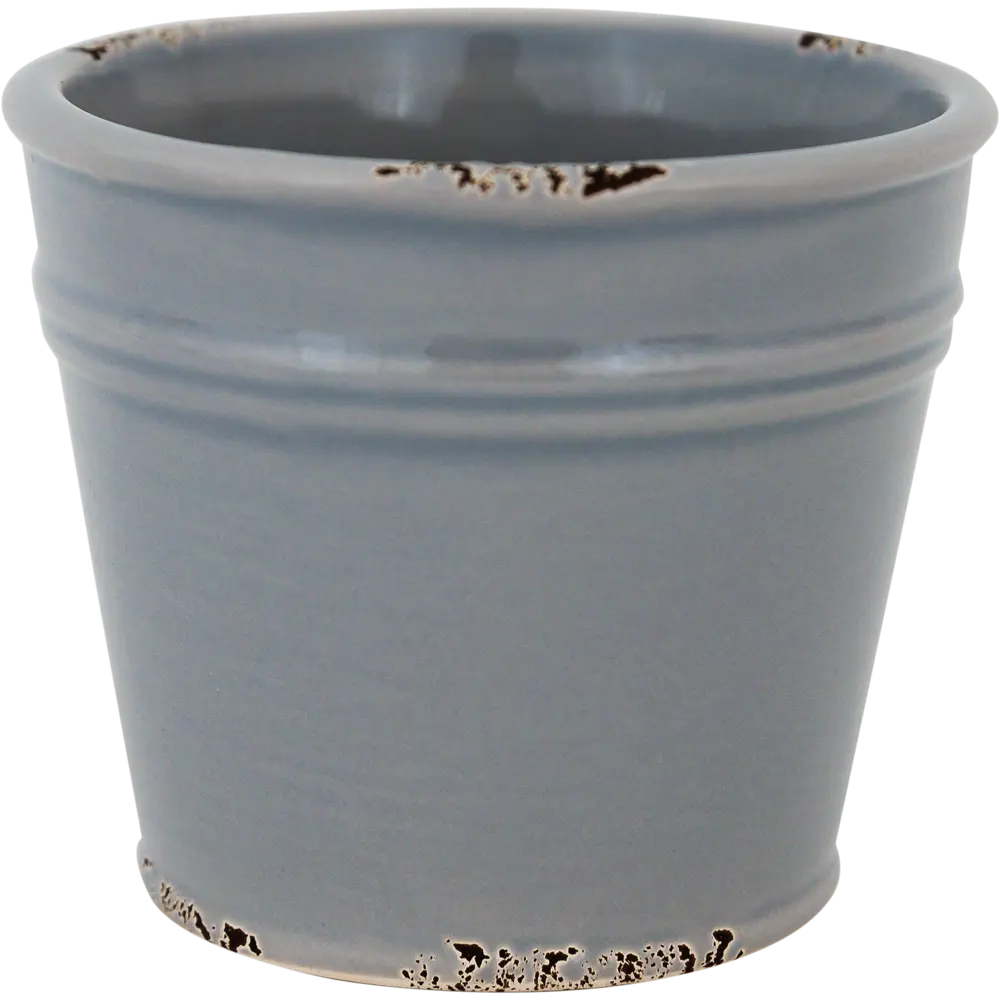 Кашпо-кактусник 8.5x8x10 см v0.4 л керамика серый GARDMAX STLM-2106539 - Вид №2