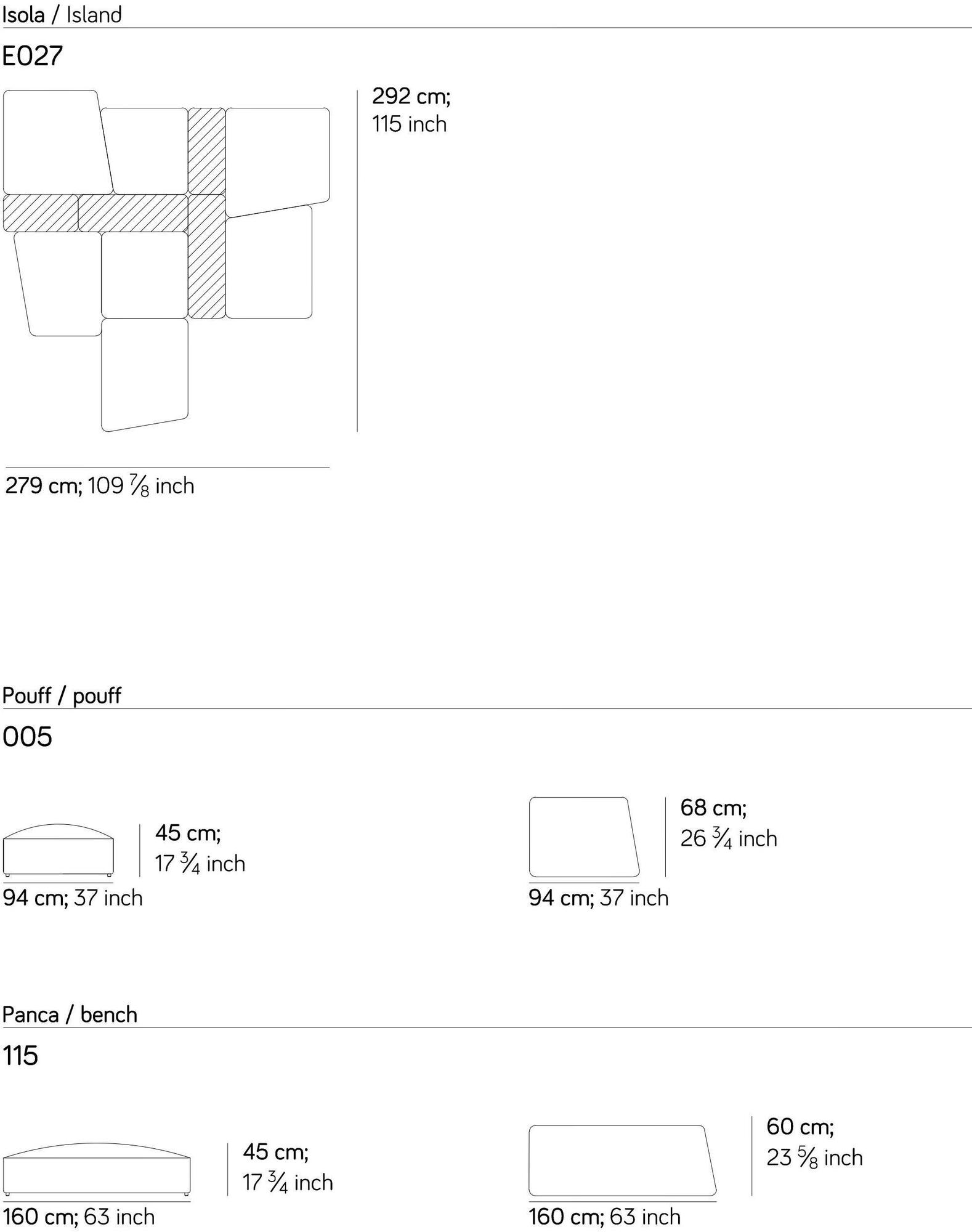 AMURA 3-х местный модульный диван Lapis Am001.060 - Вид №14